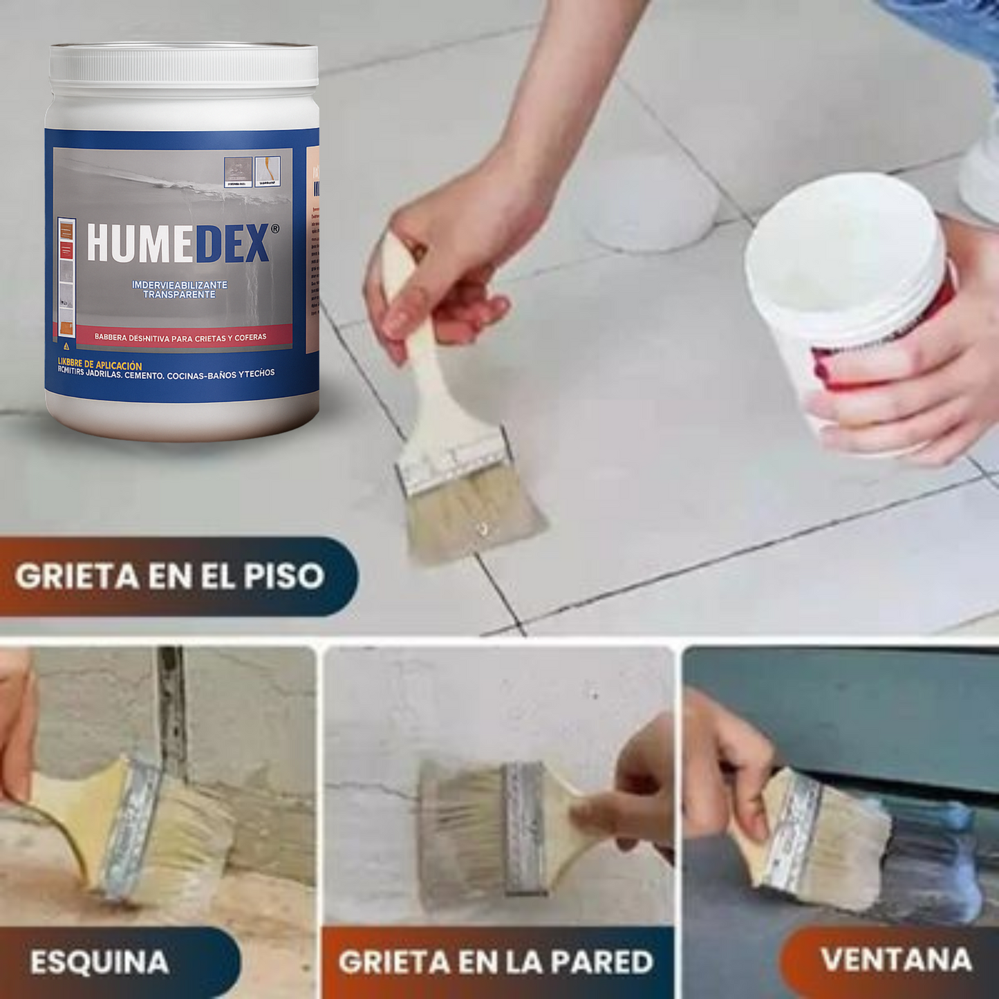 IMPERMEABILIZANTE DE GOTERAS HUMEDEX® - Sellador Impermeabilizante transparente